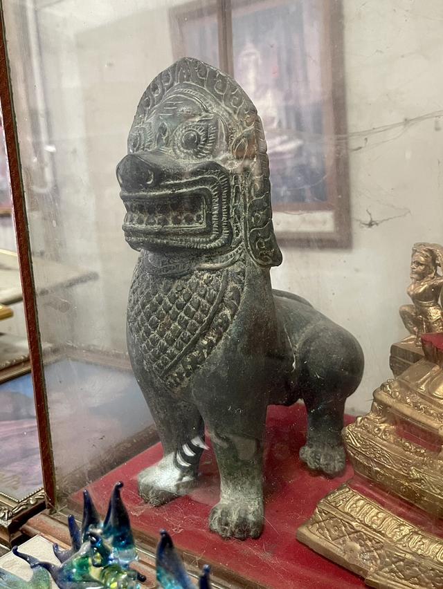 สิงห์โบราณ สิงห์อยุธยา สิงห์คู่ เนื้อสัมฤทธิ์ ตัวใหญ่ รูปหล่อสิงห์คู่ สิงห์สยาม 3