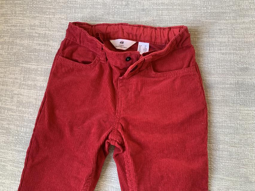 กางเกงขายาวเด็กสีแดง H&M รูปที่ 4