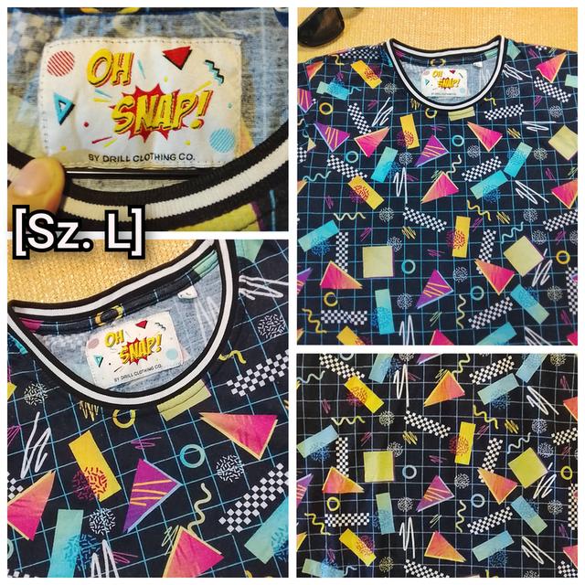 🌈OH SNAP! by DRILL — ลายเรโทร 80s/90s ไซซ์ L สภาพสวย✨📥