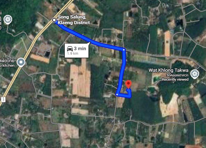 ขายที่ดินพร้อมรีสอร์ทและสวนทุเรียนต.ชากพงเนื้อที่ 6 ไร่ ใกล้ถนนสุขุมวิท3-2กม. อ.แกลง ระยอง 2