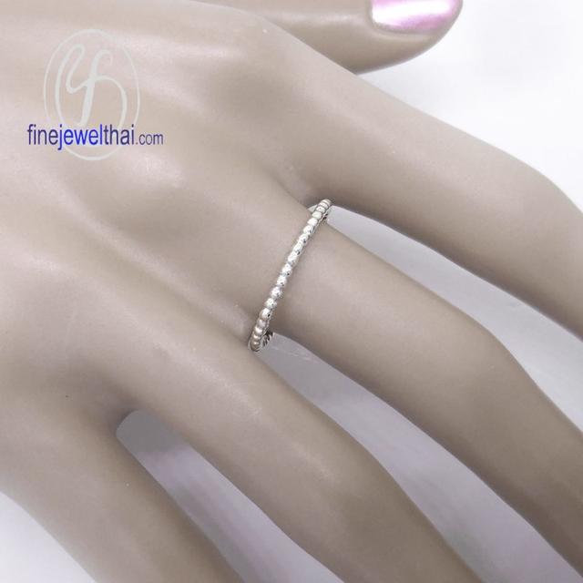 Finejewelthai แหวนมินิมอล-แหวนเงินแท้-แหวนเกลี้ยง-R123700 รูปที่ 2