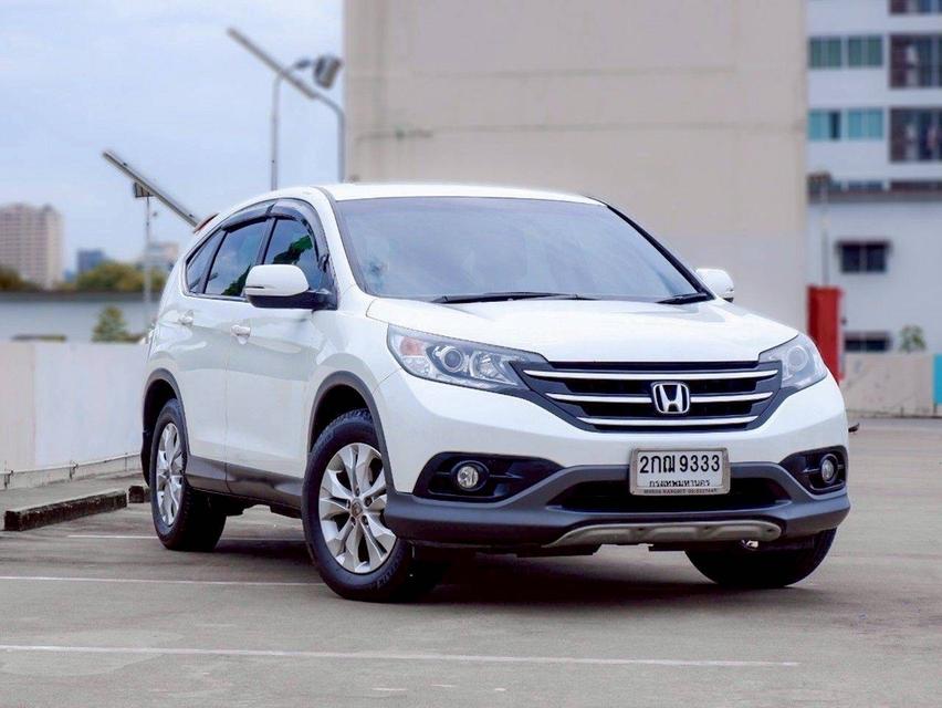 รหัสรถ QT9333 HONDA CRV 2.0 E (i-VTEC) เกียร์ Auto 4WD สีขาวมุก ปี 2014 