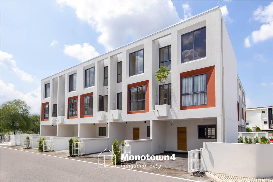 บ้านโซนหางดงเชียงใหม่ โครงการ Monotown 4 ทาวน์โฮม 3 นอน ฟังก์ชันครบ มีคอร์ตยาร์ดและสวนส่วนตัว ใกล้กาดฝรั่ง 5 นาที 1