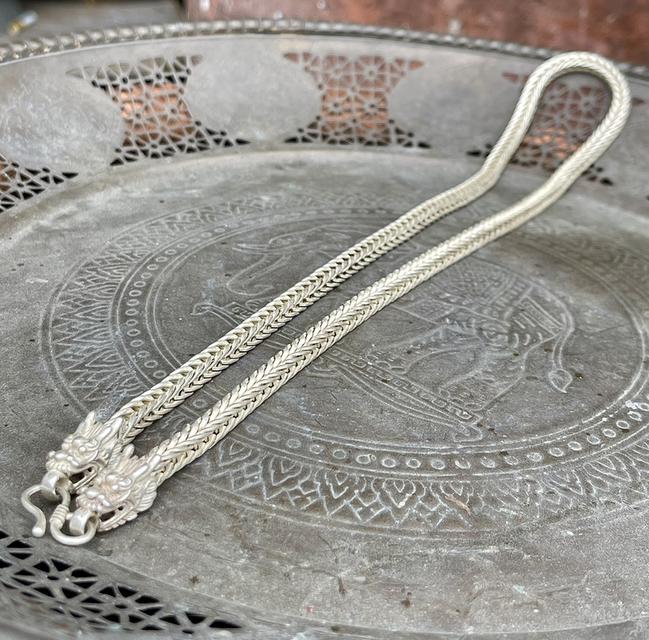 สร้อยคอเงิน สร้อยเงินเก่า หัวลายมังกร สร้อย 12