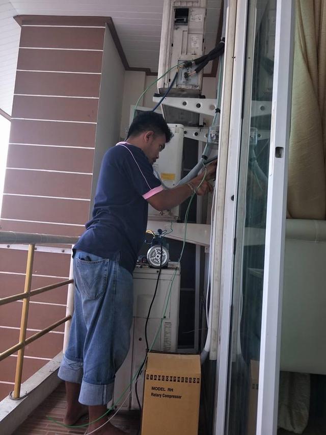 ล้างแอร์เหม่งจ๋าย ซ่อมแอร์ซอยสหการประมูล ย้ายแอร์สถานฑูตลาว ติดตั้งแอร์ศรีวรา