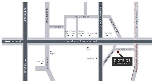 P591 ให้เช่าทาวน์โฮม โฮมออฟฟิศ ดิสทริค เอกมัย-รามอินทรา DISTRICT EKKAMAI-RAMINTRA ซอยรามอินทรา 40 11