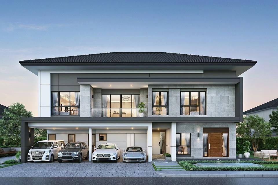 ขายบ้านเดี่ยว THE CITY ดอนเมือง แจ้งวัฒนะ ที่ดิน 120 ตารางวา พื้นที่ใช้สอย 416 ตร.ม. 5 ห้องนอน 6 ห้องน้ำ 2