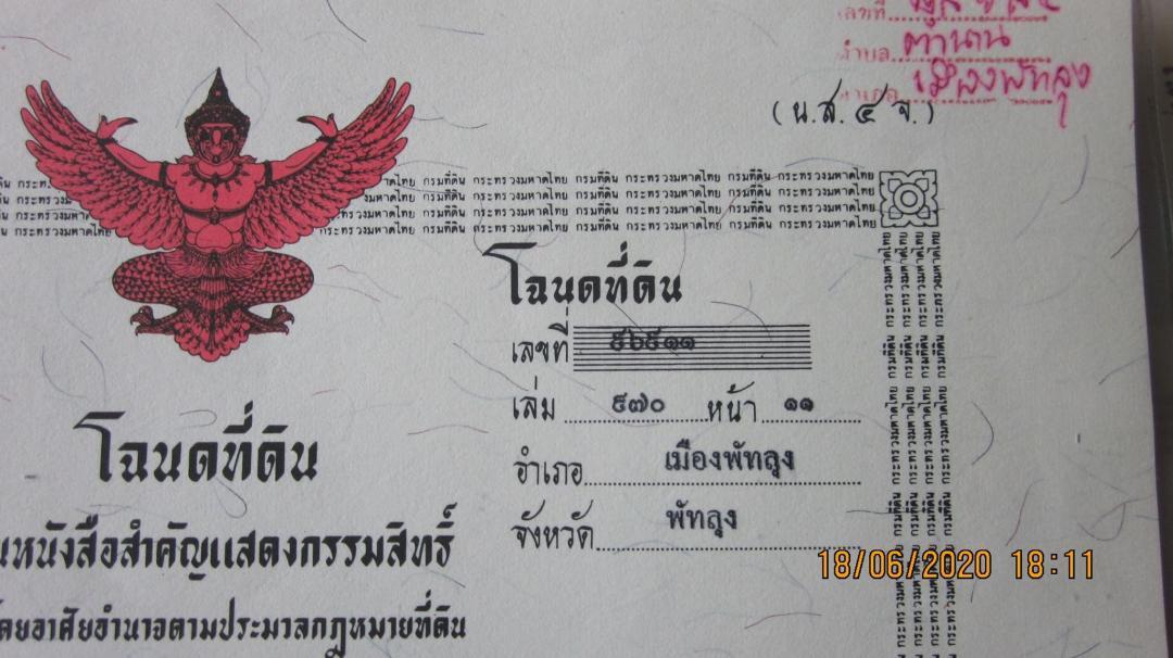 ขาย/ให้เช่า/หรือแลกเปลี่ยน ที่ดิน 3 ห้อง(66 ตร.ว.) ติดถนนสายสะพานพร้าว-ต.ตำนาน ห่างจากศาลากลางประมาณ 2 กม. อ.เมืองพัทลุง 10