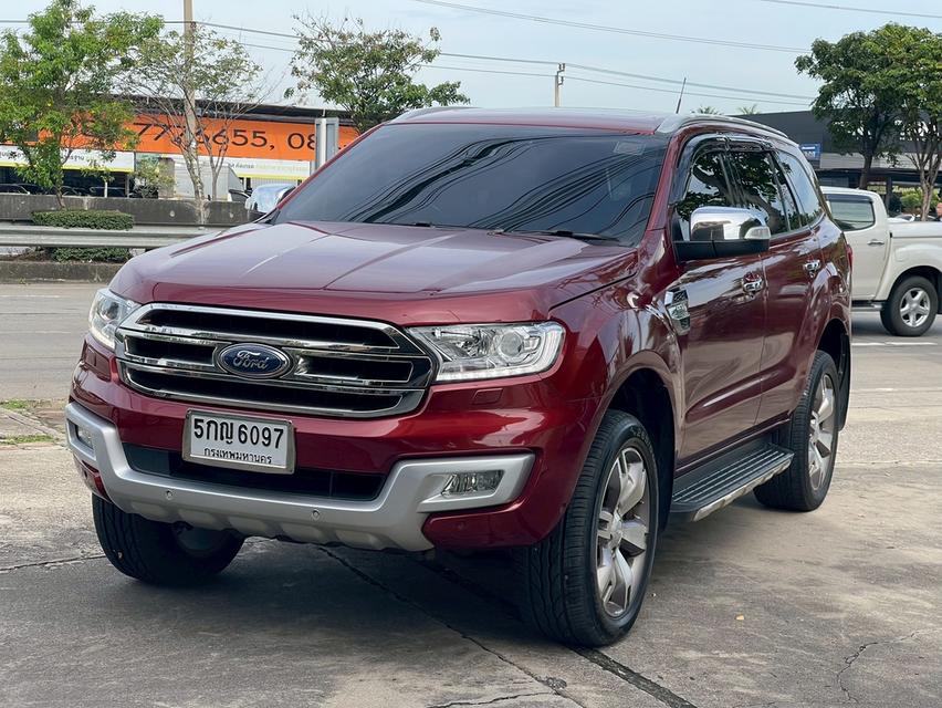รหัสรถ PJP6097 2016 #FORD #EVEREST 3.2 TITANIUM PLUS (สีแดง) 3