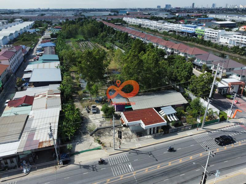 ขายที่ดินทำเลทอง ซอยกิ่งแก้ว 25/1 – ใกล้นิคมเจโม – หน้ากว้าง 47 เมตร – 13 ไร่ 2 งาน 7 วา 2