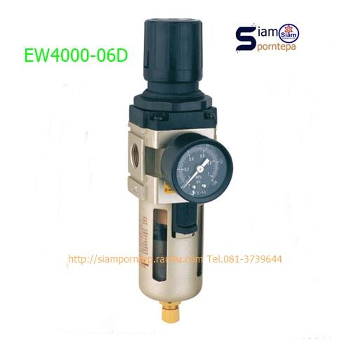EW3000-03D Filter Regulator 1 Unit Size 1/4" Auto Pressure 0-10bar 150psi ส่งฟรีทั่วประเทศ 1
