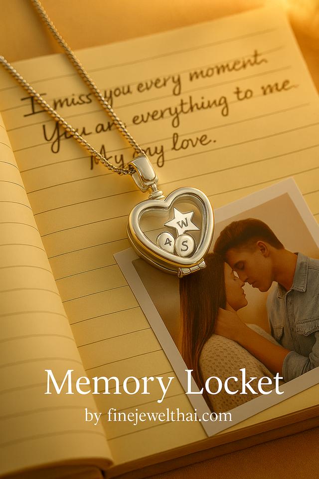 Finejewelthai จี้ล็อกเก็ต ทรงหัวใจ ของขวัญปีใหม่ ราคาพิเศษ