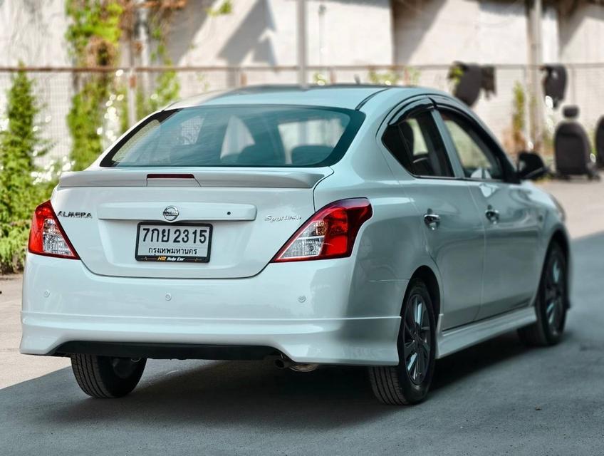 NISSAN ALMERA 1.2 E ปี 2018 Sportech A/T เกียร์ Auto สีขาว ไมล์ 91xxx km. 6