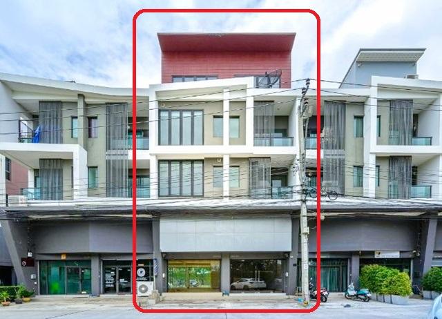 ทางด่วนจตุโชติ รพ.สายไหม 3.8กม. ถ.สุขาภิบาล5 วัชรพล ให้เช่า-ขายอาคารพาณิชย์ 3.5 ชั้น 45ตร.วา. 495ตร.ม.ตลาดเคหะออเงิน 1.8