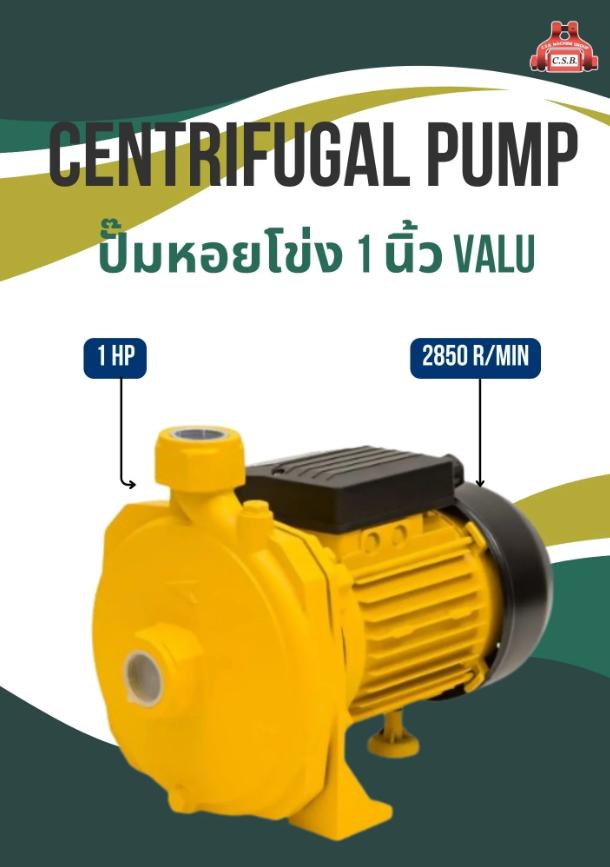 ปั๊มหอยโข่ง 1 นิ้ว VALU Centrifugal Pump