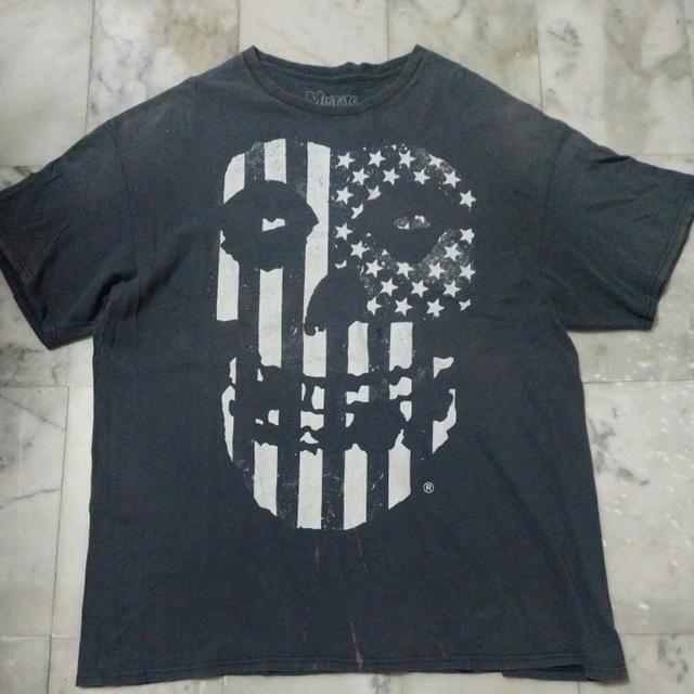 เสื้อยืดแขนสั้น แนววงฮอร์เรอร์พังค์ The Misfits USA Flag Face แท้ มือสอง สภาพดี ของพร้อมส่งครับ
