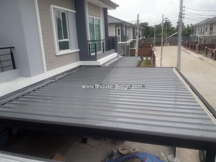 รับเหมา ต่อเติม โครงหลังคา กันสาด ห้องครัว เทพื้นปูกระเบื้อง Line dddesign23 รูปที่ 17