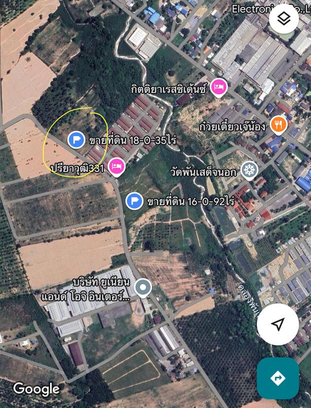 ขายที่ดินบ่อวิน 18-0-35ไร่ด้านหลังติดคลองพันเสด็จ ที่ดินเหมาะพัฒนาอุตสาหกรรม,ที่พักอาศัย ที่ตั้งตำบลบ่อวิน อำเภอศรีราชา 8