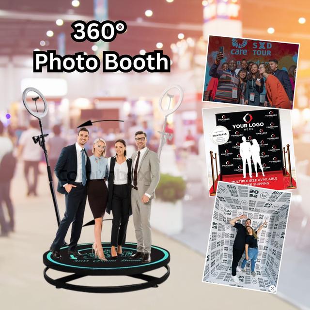 360°Spin Photo Booth อุปกรณ์เสริมการถ่ายภาพ วีดีโอ แบบครบชุด 5