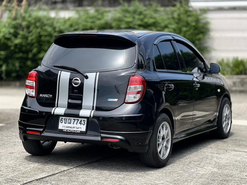 Nissan March 1.2EL ปี2012 สีดำ ออโต้ เบนซิน