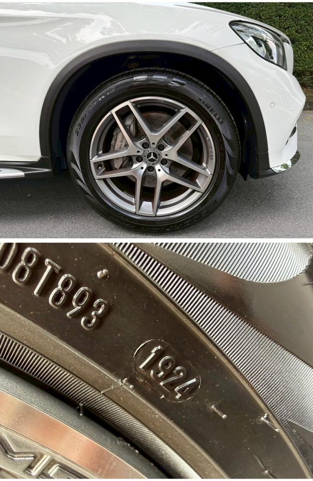 Benz GLC250 d AMG Dynamic ดีเซล สีขาว ปี 2019 รถบ้านมือเดียวป้ายแดง 16