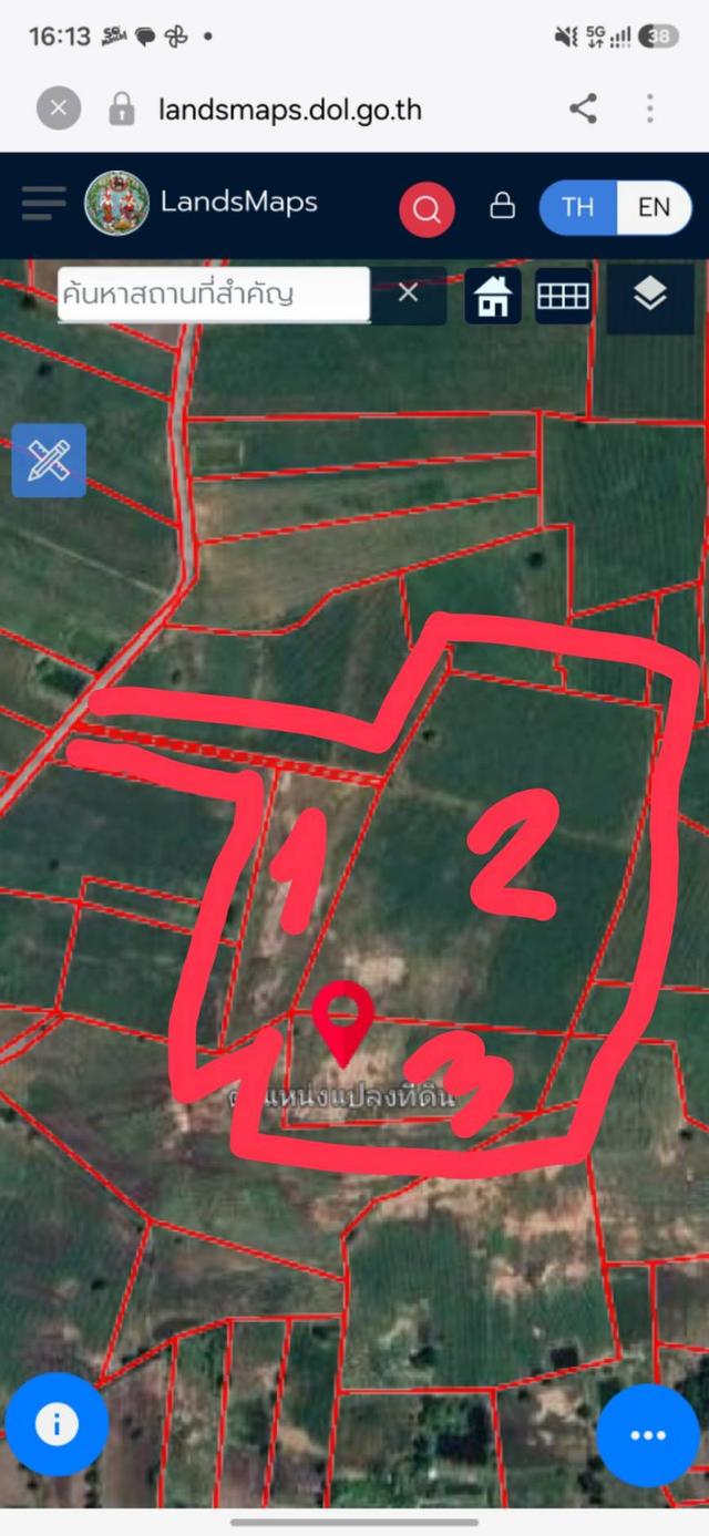 ขายที่ดิน ต.หนองกราด อ.ด่านขุนทด 3แปลงติดกิน พื้นที่รวม 57ไร่ 1งาน 53ตรว. 2