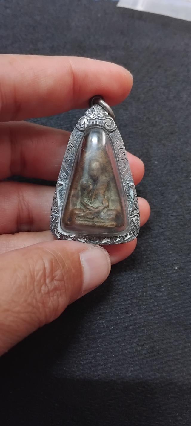 พระบ้านเก็บเก่า หลวงพ่อทบหลังพ่อเขียนเหลียมเงินเก่า