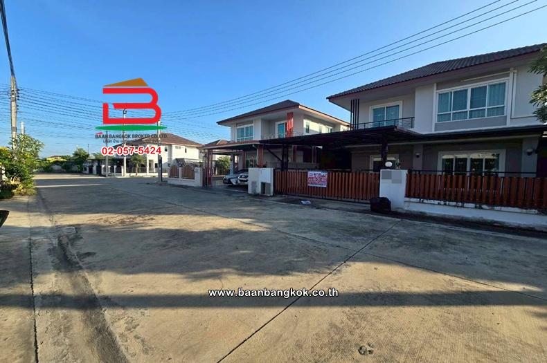 บ้านเดี่ยว เนื้อที่ 56 ตร.ว. หมู่บ้าน นนทวี วิลล์ 7 ถ.สกุลดี-กลางเมืองหนองจอก : Noantawee Ville 7 Sakuldee-Nongjok ถนนเชื่อมสัมพันธ์ แขวงหนองจอก เขตหน 3