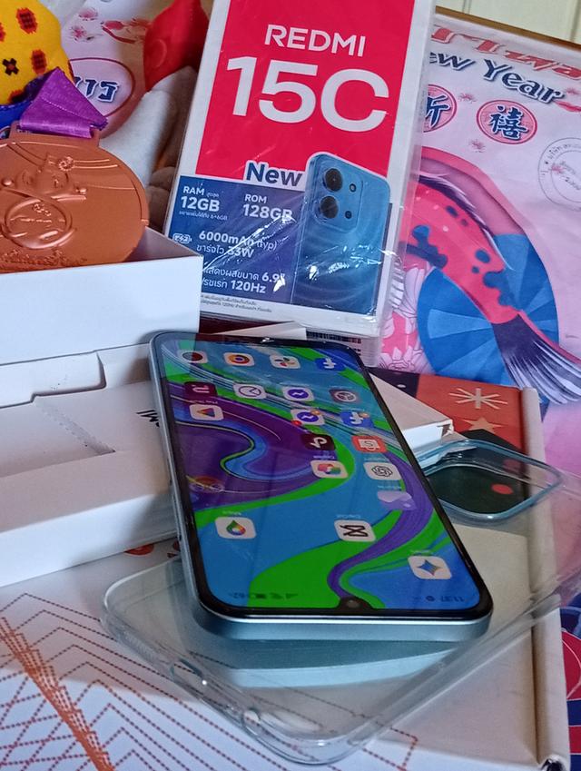 redmi 15c แรม 6/128 เข้าใหม่❗  จอ 6.9" รีเฟรชเลจ 120Hz Cpu Helio G81 แบต 6000 android 15  ครบกล่อง❗ประกันศูนย์ รูปที่ 5
