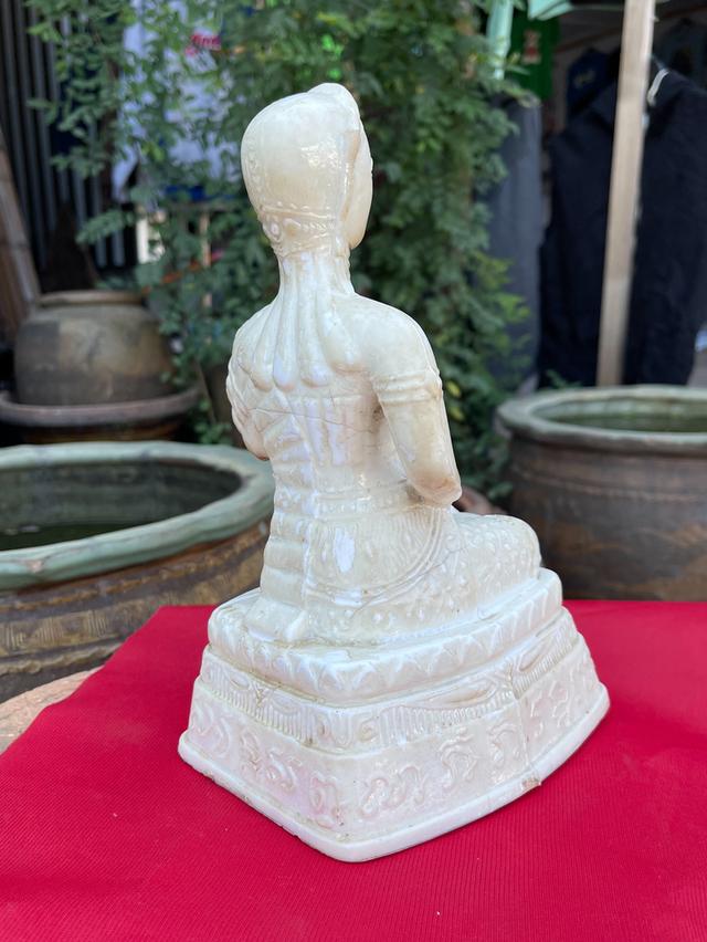 พระแม่โพสพ 25พุทธศตวรรษ ปี2500 สีขาวมุก รูปหล่อพระแม่โพสพ เนื้อแก้ว สำนักพุทธเนรมิตประทีป 8