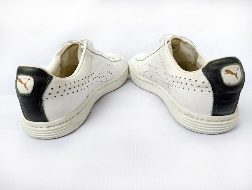 PUMA รองเท้าผ้าใบมือสอง สีขาวสภาพสวย จัดส่งฟรี! เก็บปลายทาง 6