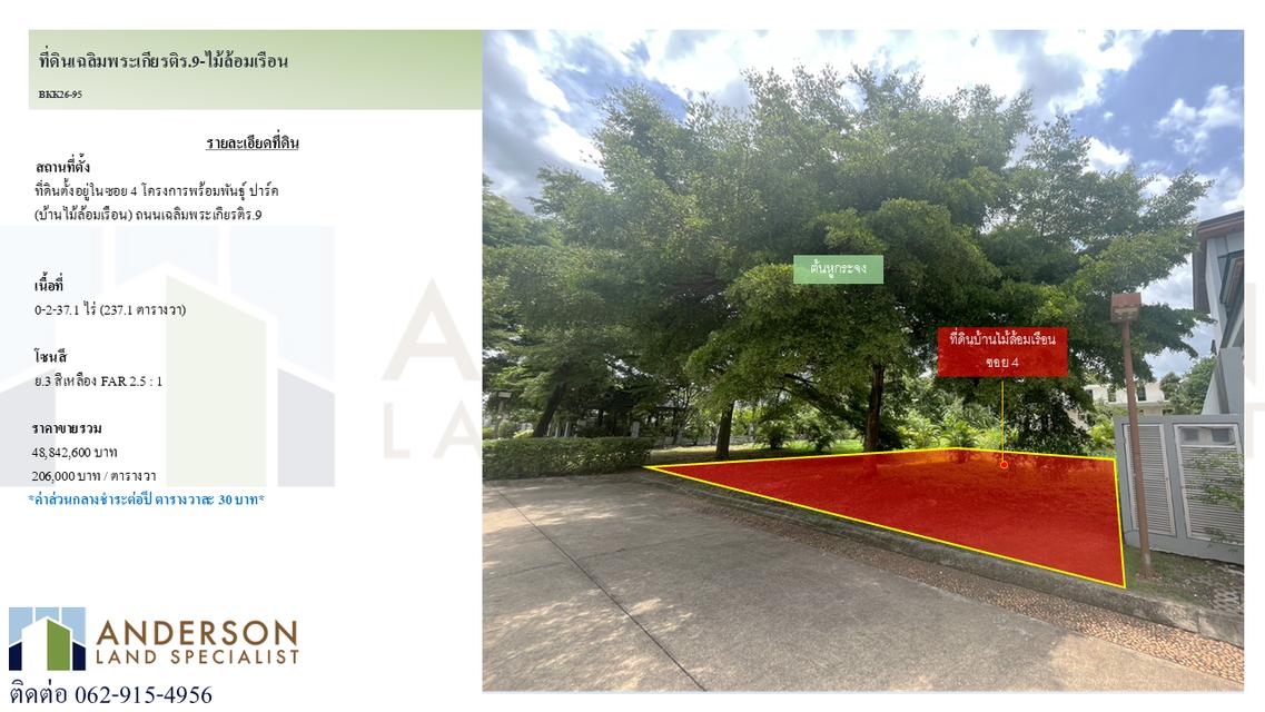 ขายที่ดินโครงการพร้อมพันธุ์ ปาร์ค (บ้านไม้ล้อมเรือน) 1