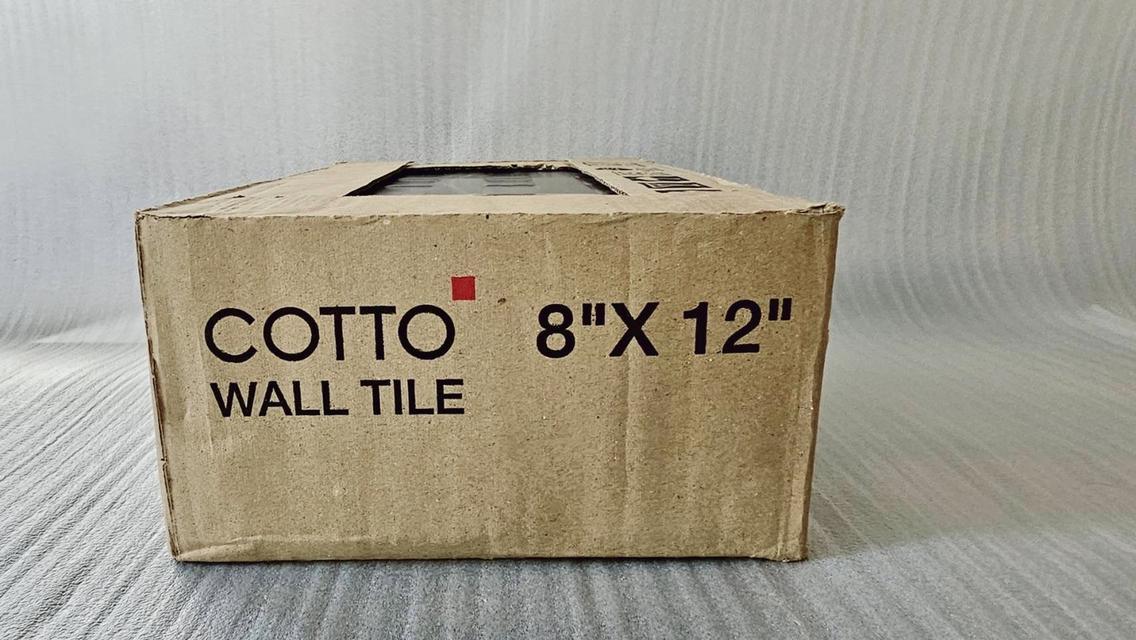 กระเบื้องผนัง Cotto เกรดA มือ 1 รุ่น Twill CoCoa ขนาดแผ่น 8''x12'' (20x30 ซม.) 3