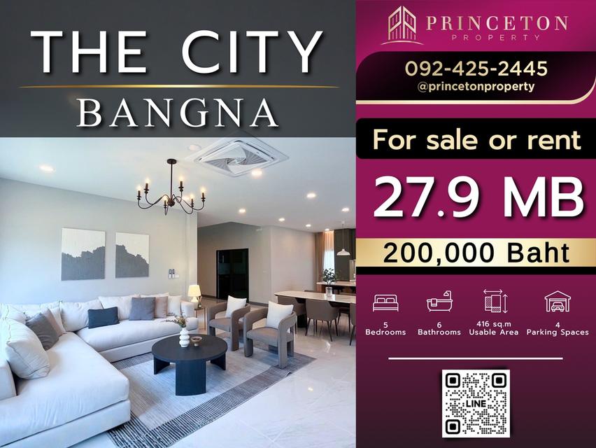 House For Sale or Rent The City Bangna, Prime Location Near Mega Bangna! 1