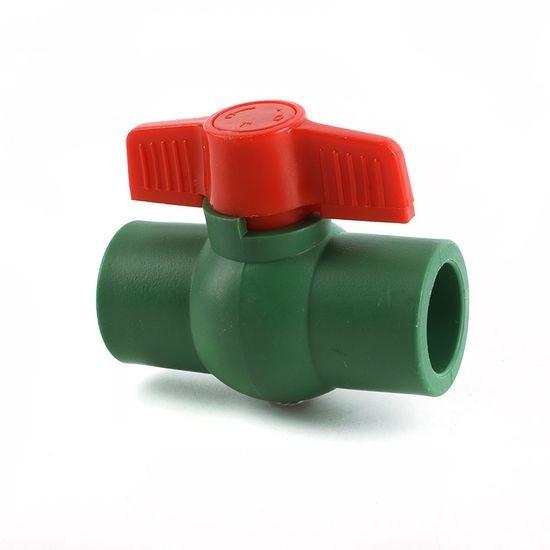 บอลวาล์วสีเขียว Plastic Ball valve Plastic Core Aquamasta 115B Body+215 Handle