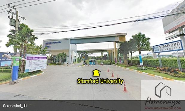 P408 ให้เช่าทาวน์โฮม เดอะ เมทโทร พระราม 9 The Metro Rama 9 ใกล้ Stamford University ถนนคู่ขนานมอเตอร์เวย์ 9