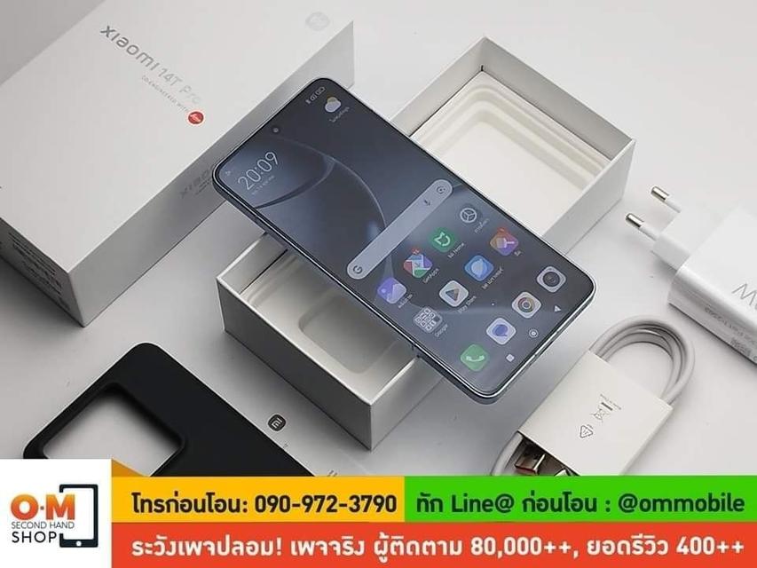 ขาย/แลก Xiaomi 14T Pro 12/512 Titan Blue ศูนย์ไทย ประกันศูนย์ยาว สภาพสวยมาก ครบกล่อง เพียง 17,990 บาท 2