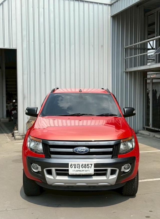 FORD RANGER 2.2 WILDTRAK HI-RIDER DOUBLE CAB 2014 สีส้ม เกียร์ธรรมดา ดีเซล 2