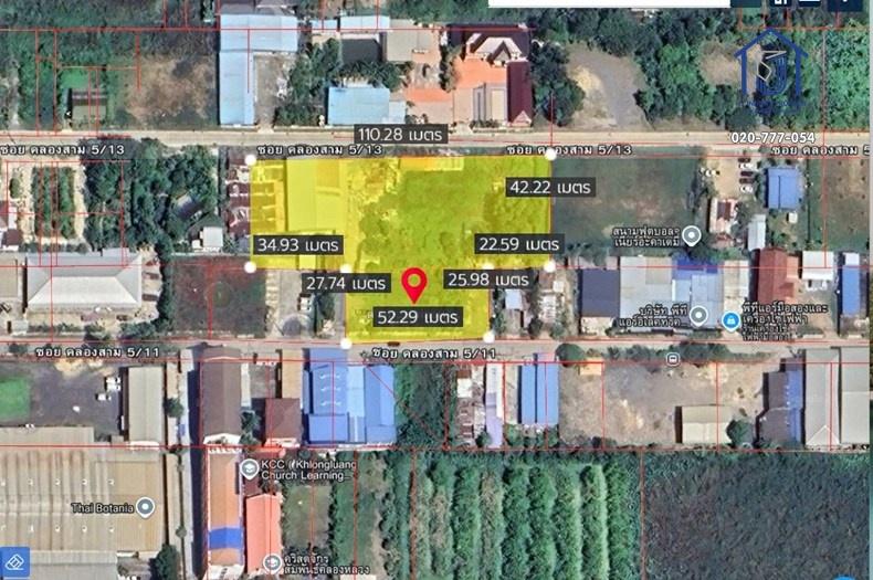 ขายที่ดินถมแล้ว 3-3-37 ไร่ ซอยคลองสาม 5/11 ถนนโยธาธิการคูคต-คลองหลวง ปทุมธานี 11