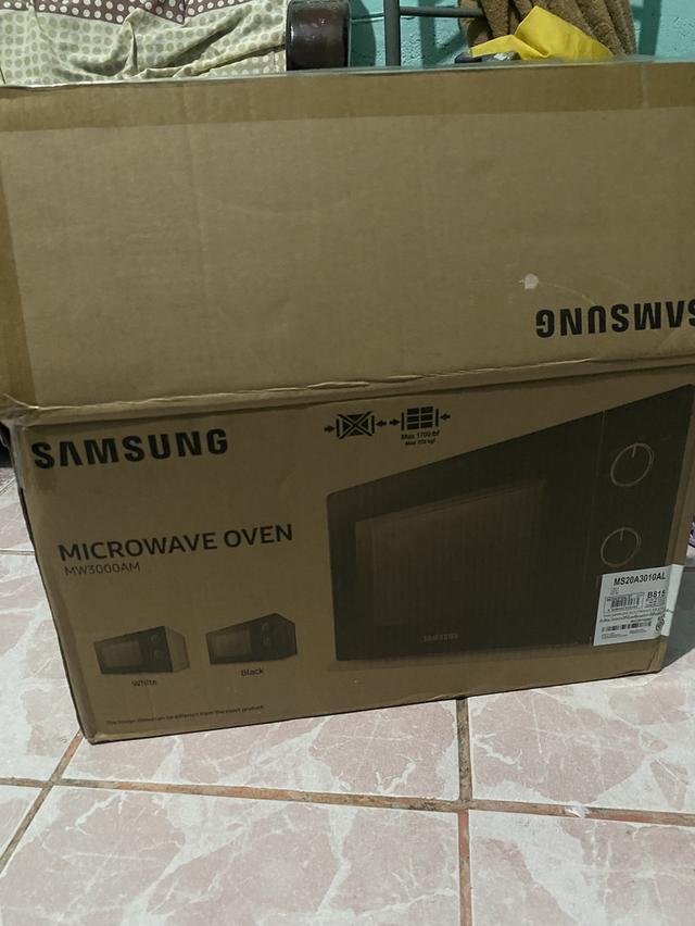 SAMSUNG ไมโครเวฟ รุ่น MS20A3010AL/ST กำลังไฟ 700 วัตต์ 20 ลิตร สีดำ FullGlass Door MS20A3010AL