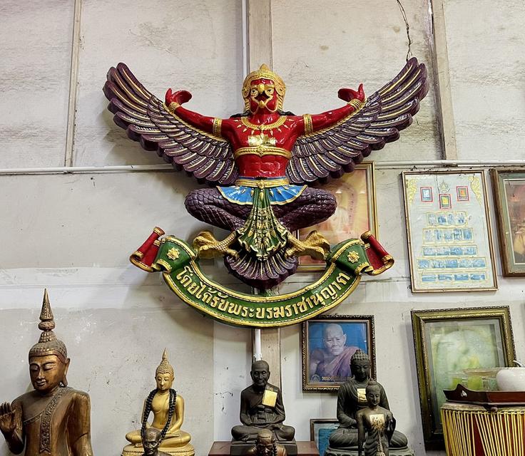 ครุฑธนาคาร พญาครุฑ ขนาด1เมตร20ซม ครุฑแขวนผนัง ครุฑสำนักงาน 7