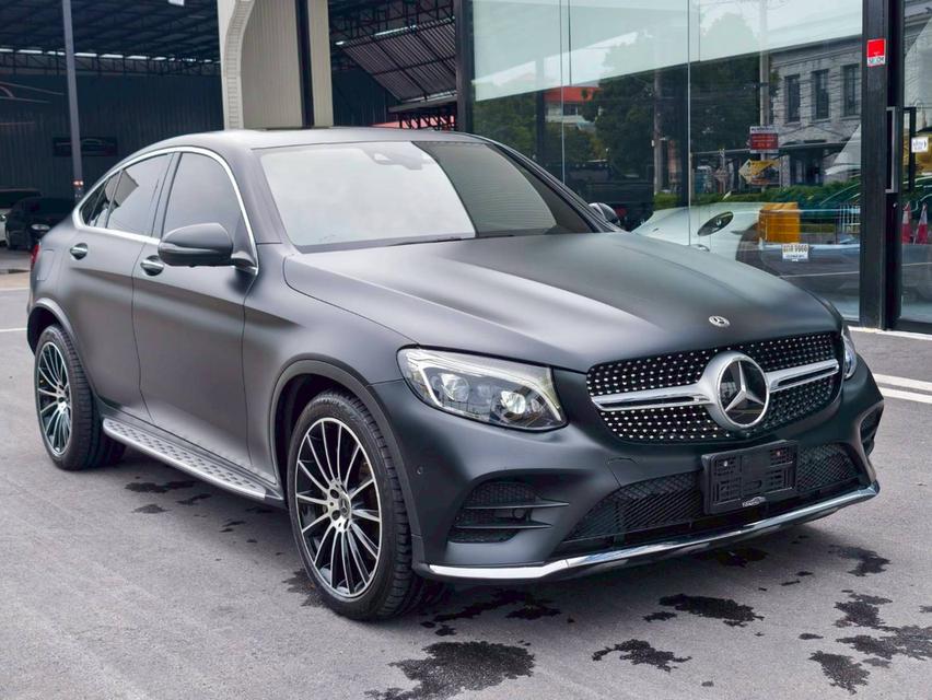 รหัสรถ KPV53 2018 Benz GLC250 Coupe AMG Plus สีเทา WRAP ดำ