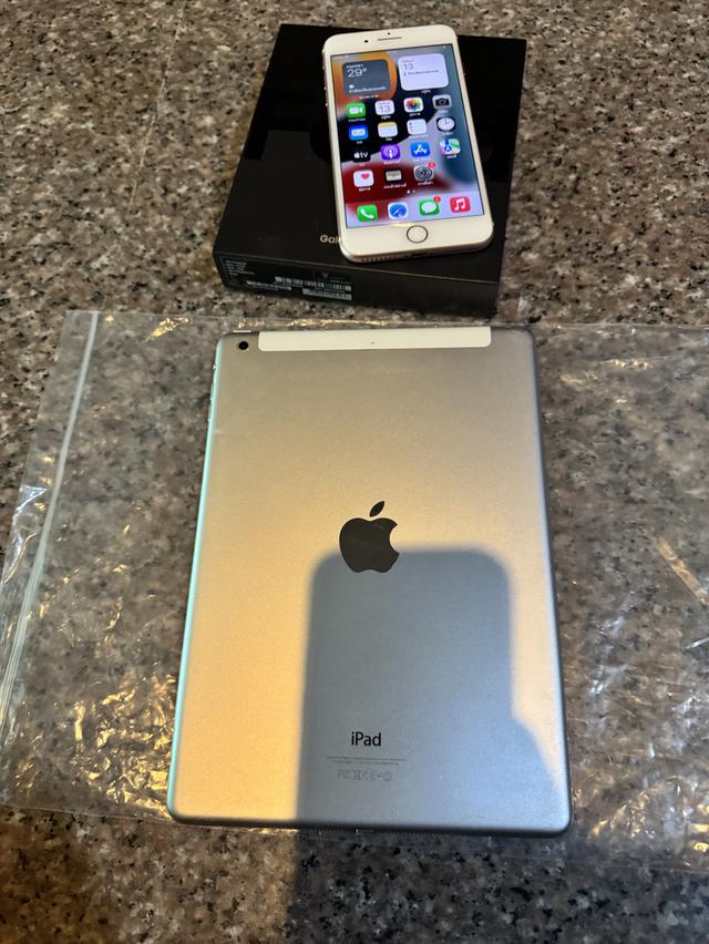 ขายiPadAirสีSilver16กิ๊กสูนTrue Wifi Celluer ใส่ซิมได้ใช้งานดีถูกๆ