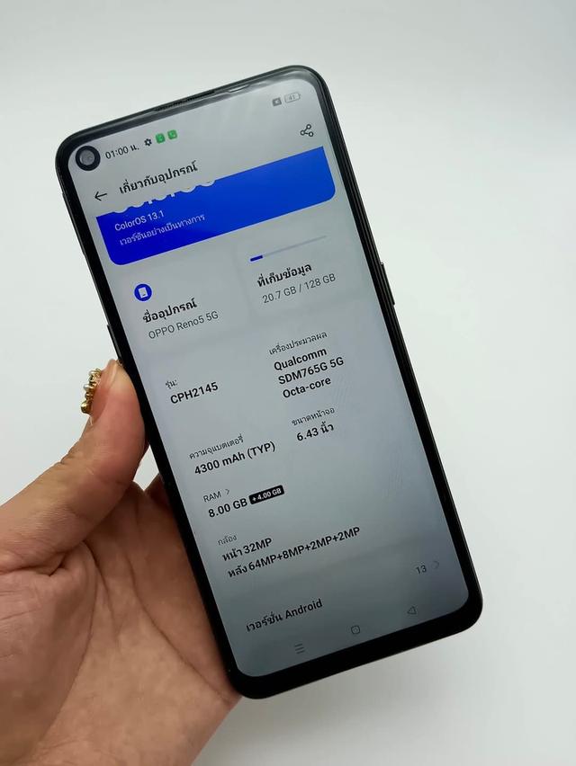 Oppo Reno 5 เครื่องสีดำ 5