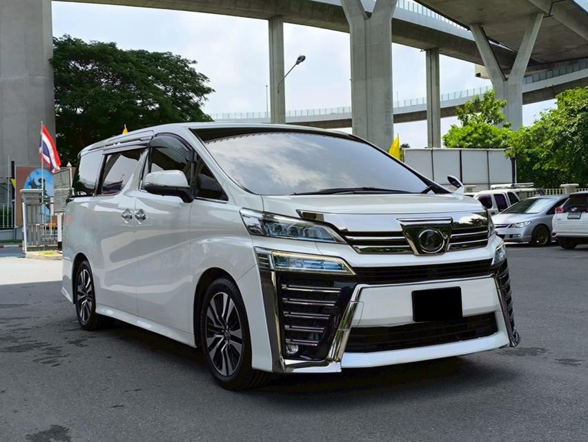 รถเข้าใหม่! TOYOTA VELLFIRE 2.5 ZG Edition Van ปี 2018 (จดทะเบียน 2019) สีขาว 2