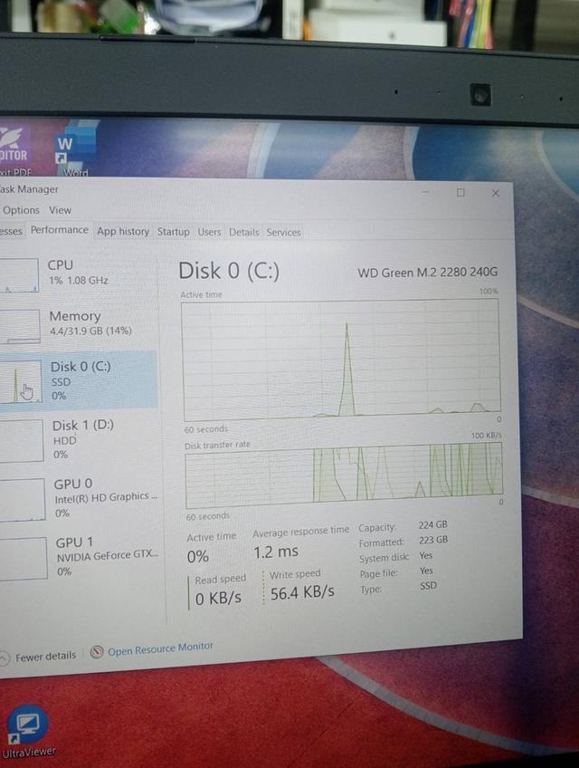 Asusfx503vI7-7700HQRam DDR4 32 GBSSD240 GB+HDD 1 TBGTX1050 4GB