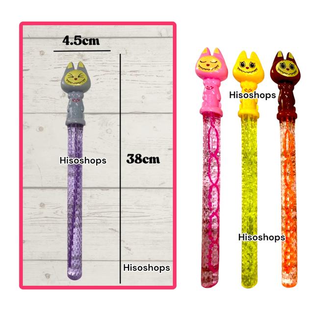 Labubu Bubble Buddy Stick ที่เป่าฟองแท่งลาบูบู้ ไม้เป่าฟองสบู่เพื่อนรักสุดน่ารัก ของเล่นเสริมพัฒนาการ คละสีคละแบบ ไม้ยาว 38 cm.