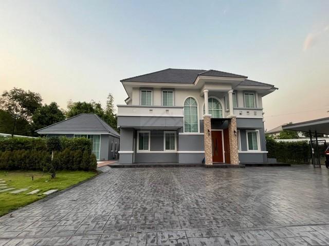 ให้เช่าบ้านหรู 2 ชั้นหลังมุม 400 ตรว. 5 นอน บ้านสวนเนรมิตร ออเงิน-รามอินทรา สระว่ายน้ำส่วนตัว สงบร่มรื่น ใกล้ทางด่วน ใกล 1