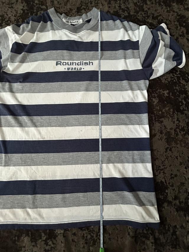 [เปิดขาย] RARE VINTAGE 90s ATTRACKLE "ROUNDISH WORLD" STRIPE TEE🔥 รูปที่ 10