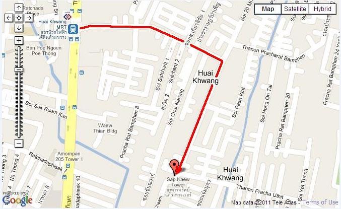 ให้เช่าคอนโด 35 ตรม. (ฝั่งสระว่ายน้ำ) ใกล้สำนักงานเขตห้วยขวาง 7